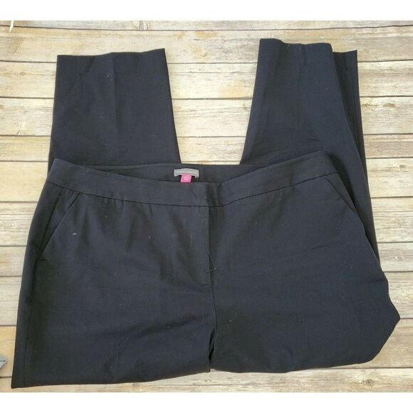 Vince Camuto Stretch Twill Crop Pants Womens Black Size 16w - Picture 1 of 5